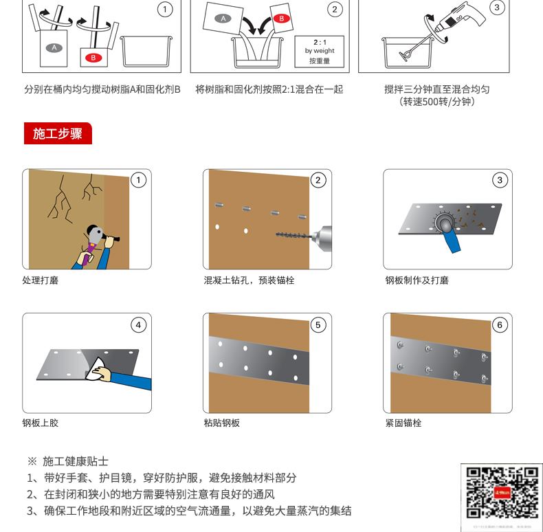 包钢中江粘钢加固施工过程